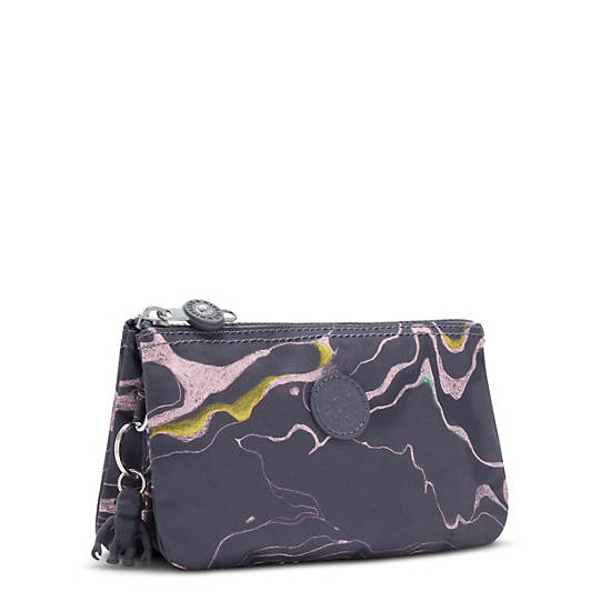 Bolsas Kipling Creativity Large Printed Pouch Grises | MX 2094PJ